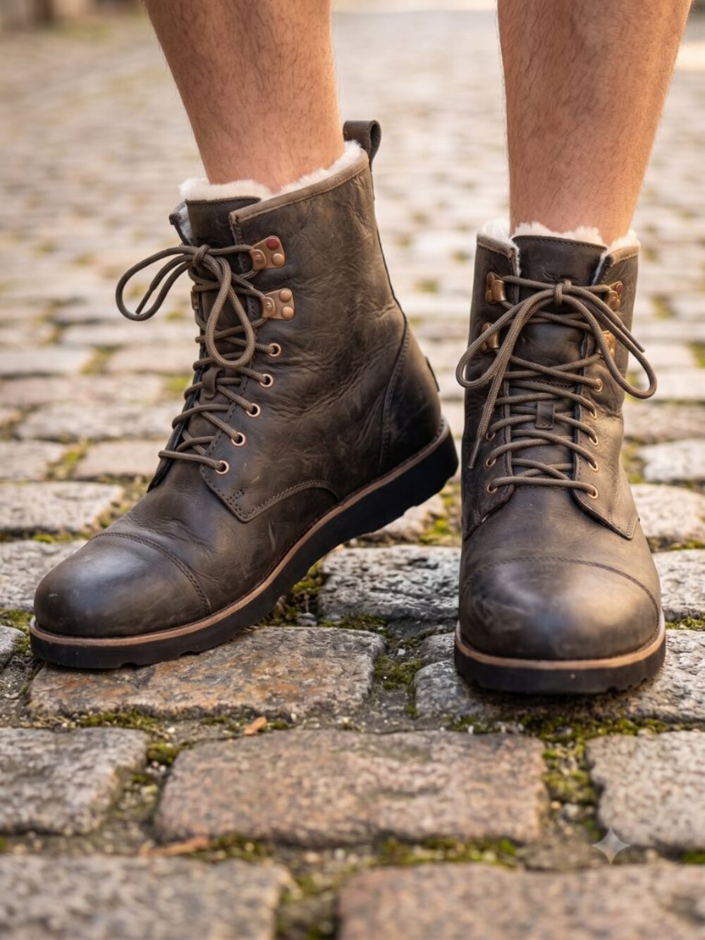 Ugg Hannen TL brown leather boots